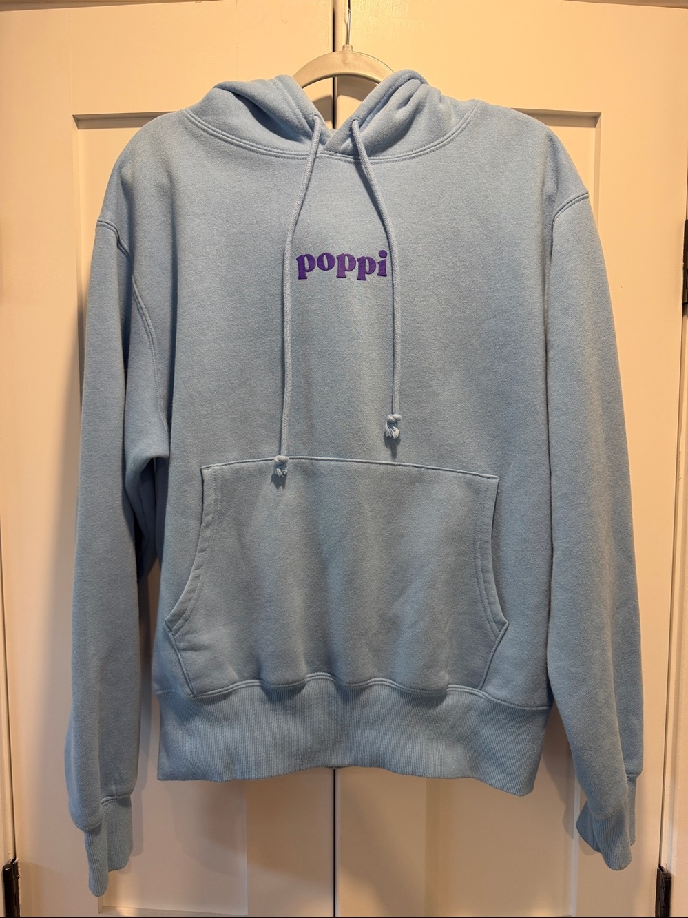 Poppi Blue Sweatshirt Hoodie - Size Large
